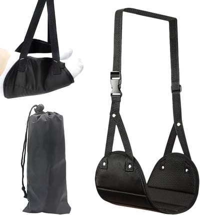Airplane Foot Hammock, Adjustable Long Flight Sling, 1 Comfortable Legs Support Portable Height, Feet Hanger Travel Footrest for Airplane Vehicle High-Speed Rail