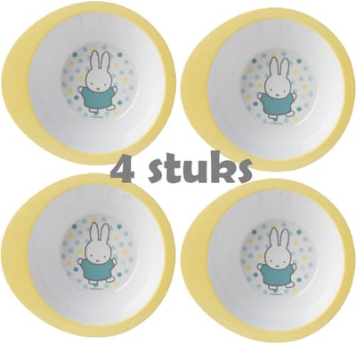 Nijntje kom, kinder schaaltje, 4 kommetjes voor kinderen, 300ml, 4 stuks