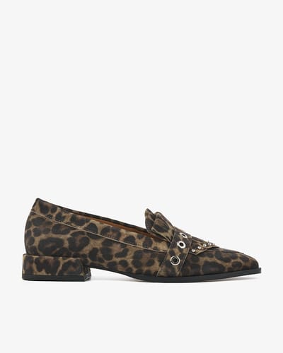 VIA VAI Jazz Emily Loafers Dames - Suède - Bruin - Maat 36