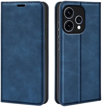 MobyDefend Hoesje - Geschikt voor Oppo Reno15 - Luxe Wallet Bookcase (Magnetische Sluiting) - Blauw