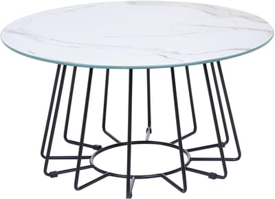 BERNIE - Salontafel - Wit - Veiligheidsglas