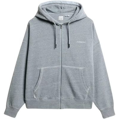 Geconfectioneerde hoodie met rits voor dames Superdry Logo Essential