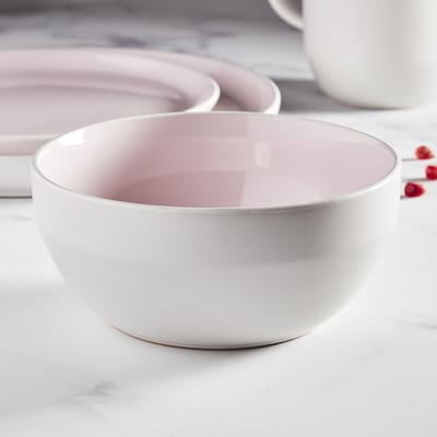 Serviesset, 16 Delig, 4 Personen, Licht Roze, Wit, Keramiek - Barbary & Oak | Oslo