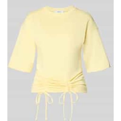 T-shirt met plooien model 'MALLE'