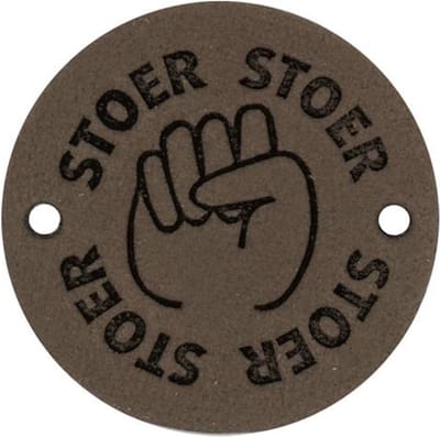 Durable Leren Label – "Stoer" – Duurzaam & Stijlvol (2 stuks)