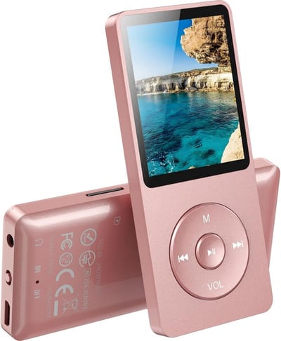 Draagbare MP3-speler 32 GB met Bluetooth en Ingebouwde HD Luidspreker - Verliesvrije Muziek