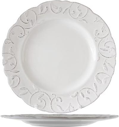 Feston Vine - Dinerbord - Creme (patiné) - D28cm