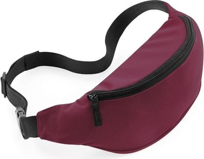 Heuptasje/fanny pack bordeaux rood 38 x 14 x 8 cm - Buideltassen - Festival musthave