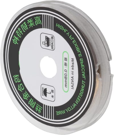 Snijdraad - Molybdeenlijn - Scherm Reparatie - Hoge Treksterkte - 0.08mm x 100m - Zilver