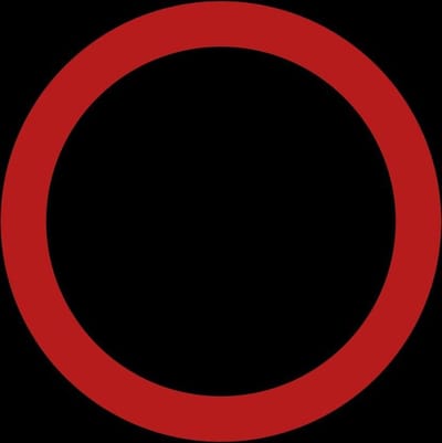 Verboden dicht bij elkaar te staan sticker 100 mm