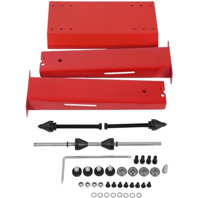 Support d'équilibrage statique de roue de moto 7*35 Équilibrage de centrage Pneu Support d'équilibrage red
