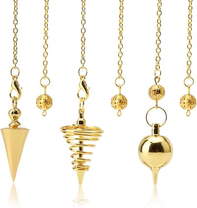 3-delige Esoterische Garland Set met Spiralen en Ketten voor Wishing Trees, Taro Accessoires en Reiki Balancing Geschenken voor Taro Liefhebbers in Goud