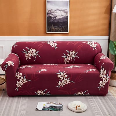 Geprinte Bankhoezen Voor Woonkamer Elastische Stretch Slipcover Modulaire Hoekbankhoezen 2-seater 145-185cm