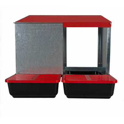 Duvoplus - Hok - Kip - Legbak Gegalvaniseerd 53x45,5x47,5cm Rood - 1st