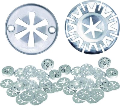 Reparatieset voor hittebeschermingsplaten - 100 stuks met 30 mm klemschijven en roestvrijstalen bevestiging voor optimale warmtebescherming en duurzaamheid
