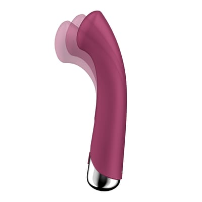 Satisfyer Spinning G-Spot 1 | 16,5 cm | G-spot vibrator | 12 tril- en 5 rotatieprogramma's | Programma's kunnen afzonderlijk worden bestuurd | Oplaadbare batterij | Waterdicht (IPX7)