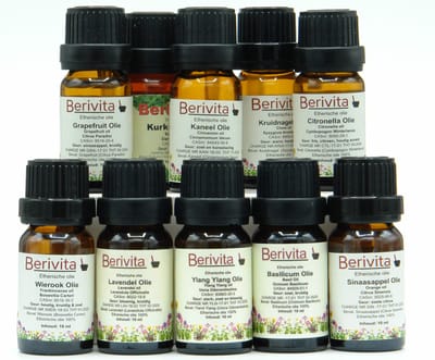 Etherische Olie Set 12x10ml Etherische Oliën - Zuiver en Puur - Essentiële Olie Set Voordeelpakket