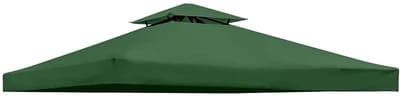 MakkelijkMooi Luifeldoek met Ventilatiekap voor Prieel 3x3 m - 300D Polyester Partytent Dak - Groen - Waterdicht en UV-bestendig