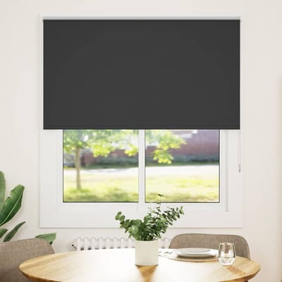 vidaXL - Rolgordijn - verduisterend - 135x150 - cm - stofbreedte - 131,6 - cm - zwart