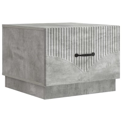 vidaXL - Salontafel - Betongrijs - 49 - x - 50 - x - 37 - cm - Bewerkt - hout