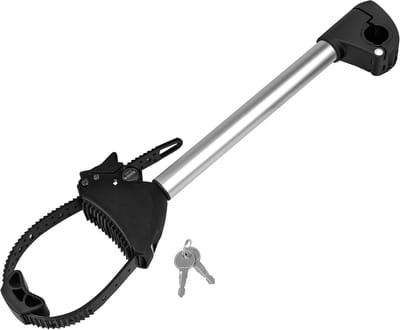 Fietsendrager trekhaak - Zwart/Zilver - Framehouder Ø 25 + 30 mm - Voor Universele Fietsen Framebevestiging