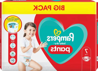 Baby Pants - Wegwerpluiers - Droog Blijven - Lekvrije Bescherming - Maat 7 40 Stuks - Wit