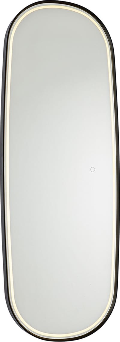 QAZQA geraldien - Moderne LED Dimbare Spiegel verlichting met Dimmer voor binnen voor badkamer - 1 lichts - D 3.5 cm - Zwart -
