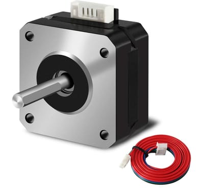 Dailygoods- Stappenmotor Nema 17 42x23mm - 2 Fase - 4 Draden - 1.8 Graden - Hoge Koppel - 39.4 Inch Kabel - Motor