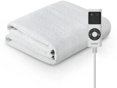 Comfeur Elektrische onderdeken 190x80 cm - Elektrisch deken - Warmte deken - 9 Timer-settings - 9 Warmtestanden - Pre-heat functie - Hele Oppervlak Verwarmd - Incl. Matrasbanden