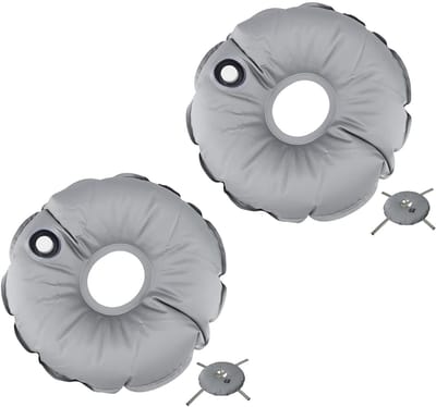 Dailygoods- Gewichtstas Waterdicht - Opvouwbaar - Draagbaar - Rond - 45 cm - Voor Terrasparasol (2 stuks) - Paraplugewicht