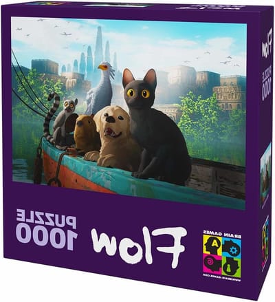 Puzzel Flow Dieren - Legpuzzel 1000 stukjes - Film Puzzelen - Bekroonde Film Decor - 61 x 46 cm