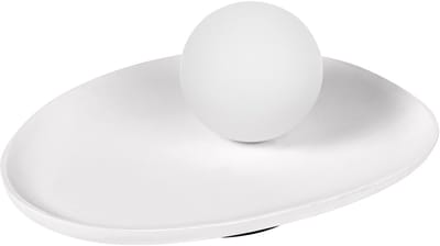 OSRAM Decor Plaster Nest decoratieve tafellamp van gips, met G9-fitting, IP20, wit