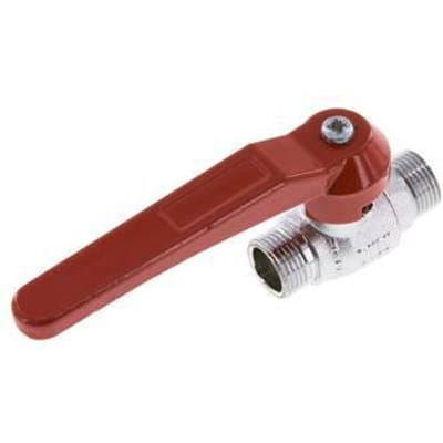 G 3/8 inch Buitendraad 2-Weg Messing Kogelkraan