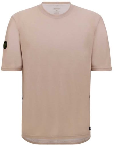Santini Delta Line Tech T-shirt Met Korte Mouwen Beige S Man