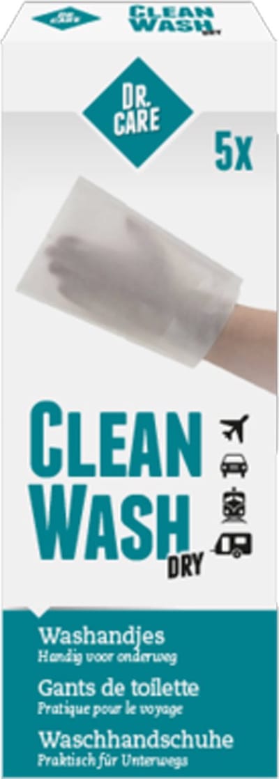 Washandjes Clean Wash Droog Set 5 Dr Care 3411