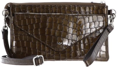 Golden Head Leren polstasje schoudertas Cayenne RFID Protect Mini-Tasche 8216 Toffee bruine