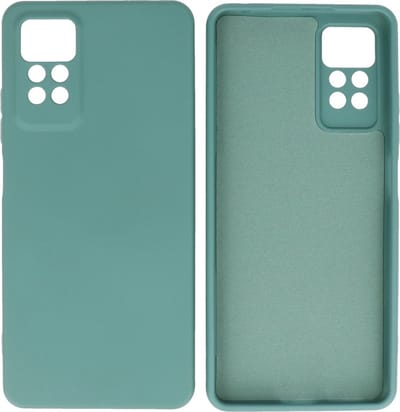 Xiaomi Redmi Note 11 Pro 5G Hoesje - 2.0mm Dikke Fashion Telefoonhoesje Backcover - Siliconen Hoesje - Donker Groen