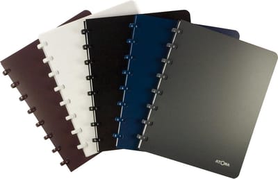 Atoma schrift, ft A5, 144 bladzijden, PP, geruit 5 mm, geassorteerde kleuren 10 stuks