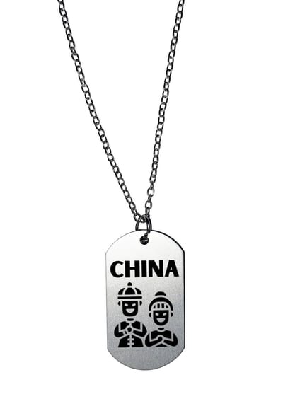 Akyol - china ketting - Piloot - china cadeau - beste land - leuk cadeau voor je vriend om te geven