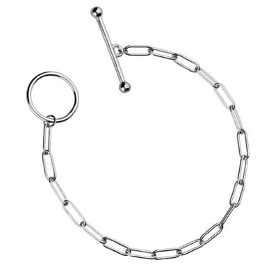 Zilver Paperclip Armband - Zilveren Armband Dames - Toggle Clasp Paperclip Armband - Amona Jewelry