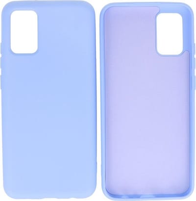 Hoesje Geschikt voor Samsung Galaxy A02s - Fashion Telefoonhoesje Backcover - Siliconen Hoesje - Paars