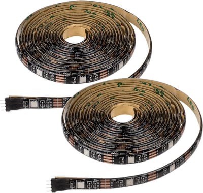 2x led strip verlichting - gekleurd - 3 m - usb - zelfklevend - met afstandsbediening - lichtstrip - led-strip - lichtsnoer