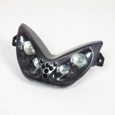 TNT-koplamp voor Yamaha Aerox 50-scooter (2003-2012), carbon en blauwe led, nieuw