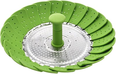 Opvouwbaar Stoommand - Keuken Inzet - Gezond Koken - Inklapbaar Ontwerp - Past In Elke Pan - Groen