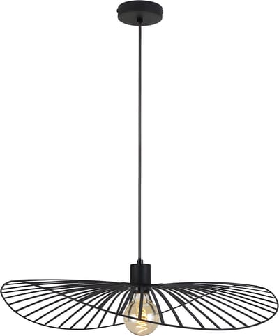 Toolight App1841-1Cp Hanglamp - Zwart - 61X61X13,5Cm