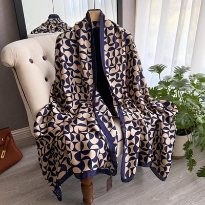 Elegantie Sjaal Lente Zomer Dames Strand Zonbescherming Mode Feest Sjaal China Kwaliteit Zijde Dame Populair Print Sjaals Hijab black