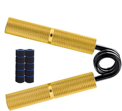Grip Kracht Trainer - Hand Versterker - Oefenen Onderarm - 6 Weerstandsniveaus - ca. 10.4 x 13.4 cm - Goud
