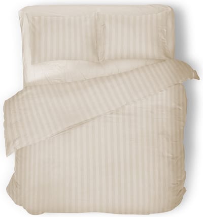 Eleganzzz Dekbedovertrek Uni - Ivoor - Dekbedovertrek 240x200/220cm - Satijnstreep / Satijn Streep - Hotel Kwaliteit Satin Stripe - Dekbedovertrekken - Effen Dekbedovertrek