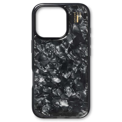 iDeal of Sweden Pearlized Case geschikt voor Apple iPhone 16 Pro Max - Zwart