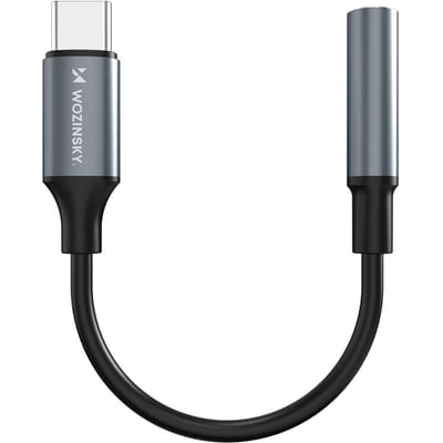 Wozinsky WACM-01 USB-C Adapter - Mini Jack 3.5mm - Black